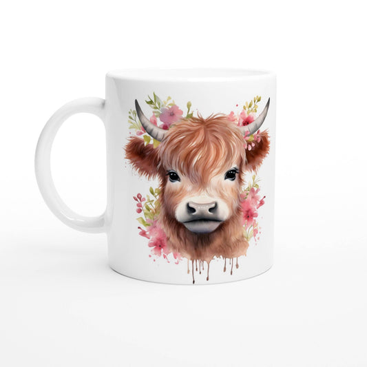 Cow Coffee Mug - Handcrafted Ceramic Cow Cup - 