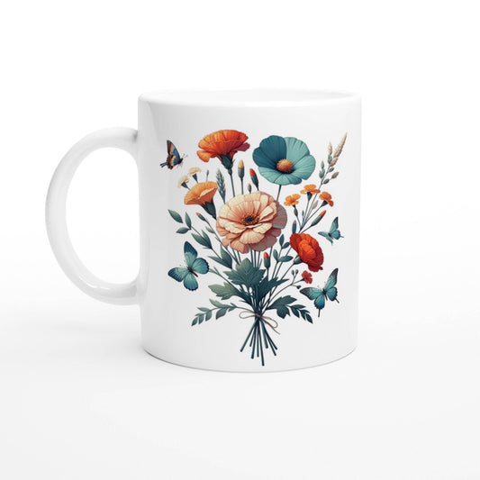 Floral Boho Style Mug - Boho Chic Tea Cup - 