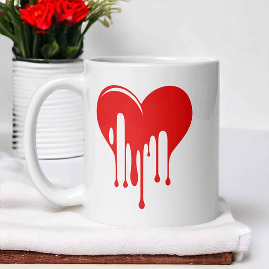 Heart Mug - Love-Inspired Heart Melting Ceramic Cup - 