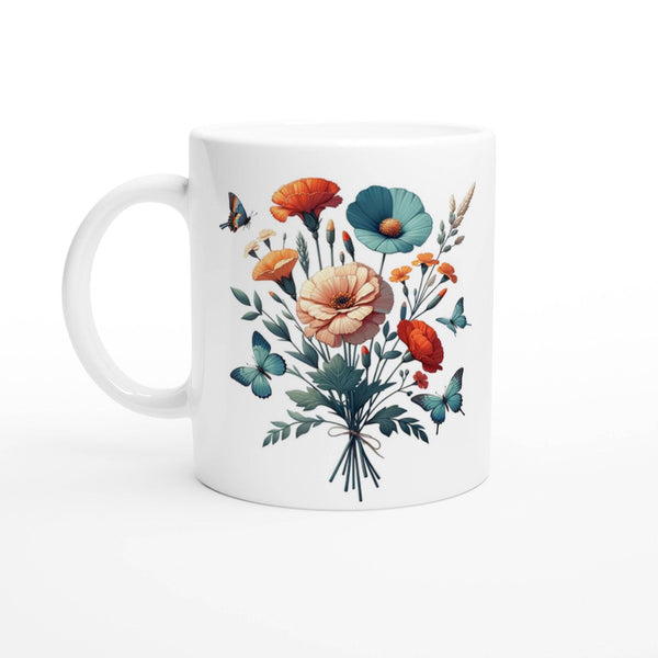 Floral Boho Style Mug - Boho Chic Tea Cup -