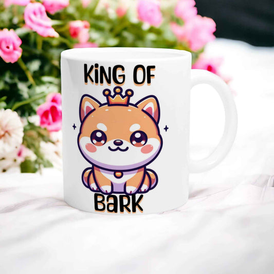 Kawaii Shiba ‘King of Bark’ Mug - A Must-Have for Dog Lovers